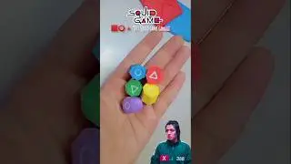 🦑Diy Squid Game Gonggi ⭕🔺🟥 Subscribe for more!! #squidgame #diy #papercraft #gonggi