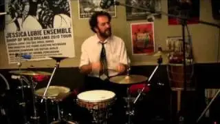 Marjan Stanic plays percussion set...Taraf de haidouks