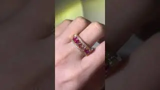 SHot Pink Multi-Shaped Women's Wedding Ring - Sotiya.com #giftsforher #valentinesday #jewelryideas