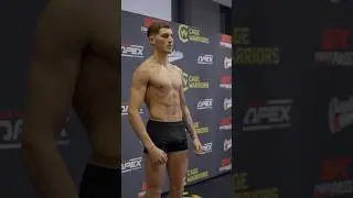 1st up Liam Molloy, Cage Warriors weigh ins 🔥🔥🔥 #mma #cagewarriors #nextgenmma