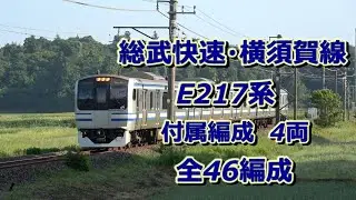 【全46編成】総武快速・横須賀線 E217系 付属編成（4両）