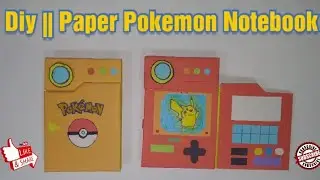 DIY || How to make a paper Pokemon Notebook || Very easy || Part 1 ||