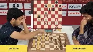 D Gukesh Defeats Nihal Sarin | Round 14 World Blitz Championship 2025 #chess #chesshighlights