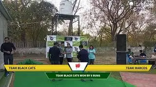 Live Cricket Match | TEAM MARCOS vs TEAM BLACK CATS | 25-Feb-24 09:04 AM 20 overs | Individual match