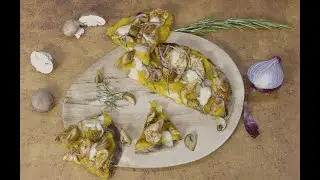 Pizza de pain plat d'hiver