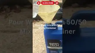 How to Mix 50/50 Coolant Antifreeze Concentrate and Water #shorts