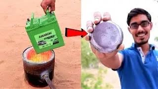 Extracting Lead Metal From Car Battery | गाड़ी की बैटरी से निकाला सीसा धातु | Complete Process