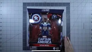 Unboxing of Marvel Legends Captain America Sam Wilson Falcon Target Exclusive Hasbro