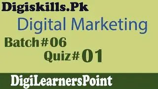 Digital Marketing Quiz 1 Batch 6 Solution|Digiskills|DigiLearnersPoint