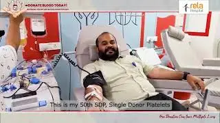 50th SDP (Single Donor Platelet) donation