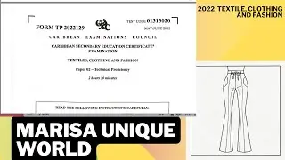 2022 (P2) CSEC Textiles, Clothing and Fashion (Paper two)