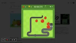 Google Snake: Classic Mode (Fast); 50 Apples; Small map; 5 Apples