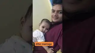 After marriage and my lovely daughter #couple #cocomelon #love #baby #song #wedding #funny #kids