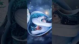 Кастомные кроссовки птица Феникс о силе женщины | Woman&rsquo;s power Custom Nike Air Jordan sneakers