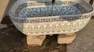 Luxurious Ceramic Basin Moroccan Design with Acid Test and Scratch Resistant Wash Basin