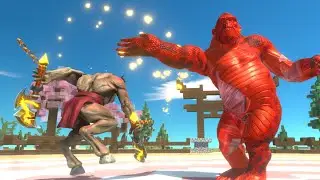 Champion Minotaur vs Every Titanoboa Skin Humans and Primates - Animal Revolt Battle Simulator