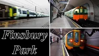 Станция Finsbury Park : метрополитен - Национальный рельс ( Лондон )