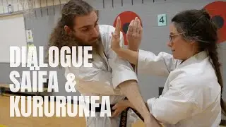 Dialogue applications Sa&iuml;fa & Kururunfa, L'&Eacute;cole martiale, Karat&eacute;-do goju-ryu Okinawa, EM