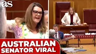 AUSTRALIAN SENATOR pulls out DEAD SALMON in parliament
