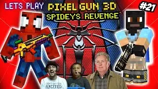 Pixel Gun 3D: Spiderman Avenges Uncle Ben? Dad vs. Son Deathmatch! (Part 21 Face Cam)