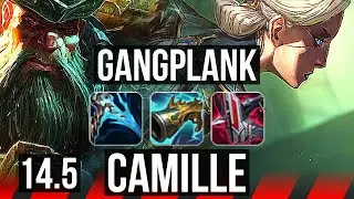 GP vs CAMILLE (TOP) | Rank 1 GP, Rank 7, 6 solo kills, 1000+ games, 11/4/9 | TR Challenger | 14.5