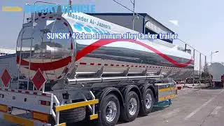 SUNSKY 42cbm aluminum alloy tanker trailer
