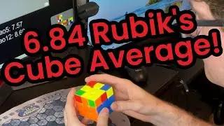 6.84 Rubik's Cube Average of 5! Moyu WRM V10 Maglev 