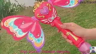 🔥 Kids Magic Wand Cute Pony Party Water Bubble Machine Gun Blower Toy