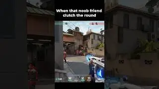 POV: When that Noob friend Clutch a round #shorts