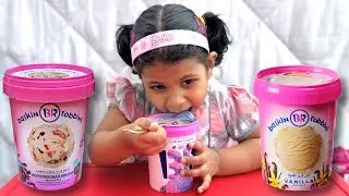 Nafeesa and Ahmed pretend play with Ice Cream 🍨 | funny stories for kids