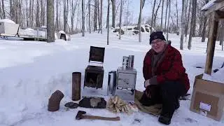 Новая портативная зимняя печь для палатки Esker Baffin канадского производства.