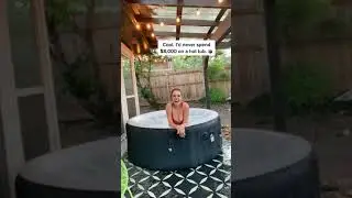 Inflatable Hot Tub For Your Backyard #shorts