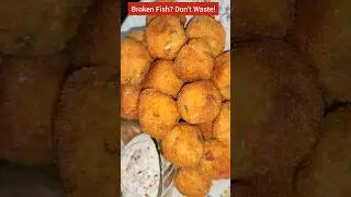 Crispy Fish Balls from Broken 🐟 Fish Pieces | Easy Snack | टूटे मछली से Fish Balls#shorts#fishrecipe