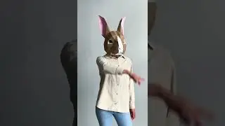 На подходе новая ушастая маска 🐰 #papercraft #фотозона #lowpoly