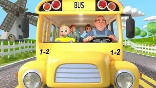 Wheels on the Bus &ndash; Fun Action Dance Version - Popular Rhymes In english - Baby cartoon song