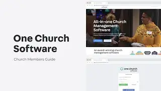 Church Members' Guide - Getting Started | One Church Software