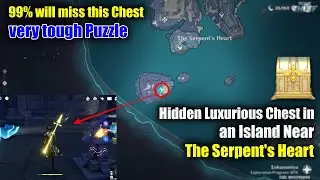 Hidden Luxurious Chest you will never find near The Serpents Heart | Tough Puzzle | Genshin
