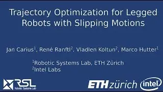 Trajectory Optimization for Legged Robots with Slipping Motions