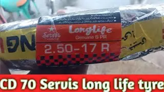 cd70 Servis long life tyre 2.50-17 genuine ⁶pr