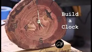 DIY clock you can sell!!! Make a clock from a slice of a log!!