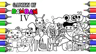 New Garten of BanBan 4 Coloring pages Coloring /ALL BOSSES + ENDING/ Music [NCS] / Gameplay #2 /