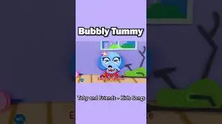 Bubbly Tummy Song - Toby And Friends | Animal Songs For Kids #shorts