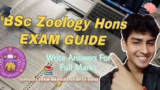 BSc Zoology Hons Exam Guide | Write Long Answers for Full Marks | Margins, Diagrams & Time strategy