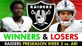 Raiders Winners & Losers After Las Vegas&rsquo; NFL Week 3 Preseason Game vs. The Cardinals