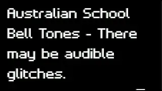 Australian School Bell tones (Rare and disused tones included!)