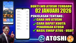 BUKTI WD TERBARU ATOSHI JANUARI 2026 || CARA WD KOIN ATOS #atoshi #airdrop #crypto