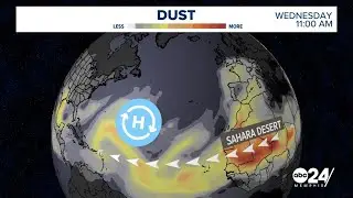 Saharan dust may lead to hazy sky, lower air quality across the Southeast