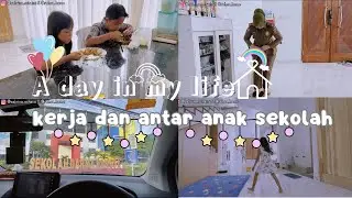Kerja dan antar anak sekolah rutinitas ibu rumah tangga nih‼️