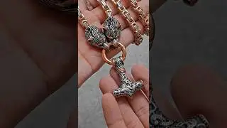 Vintage Viking Thor&rsquo;s Hammer Pendant Necklace for Men | ULiking Stainless Steel Necklace | Gift