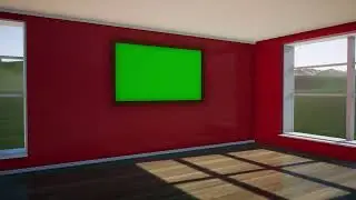 Photo frame with green screen in the dark 4K footage
